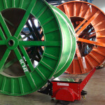 Cable Drum Pushers for pushing cable drums, rolling steel wire drums, wire spools, pushing tissue rolls and moving paper reels