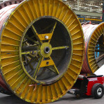 Cable Drum Pushers for pushing cable drums, rolling steel wire drums, wire spools, pushing tissue rolls and moving paper reels
